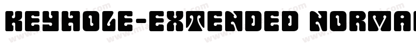 Keyhole-Extended Normal字体转换